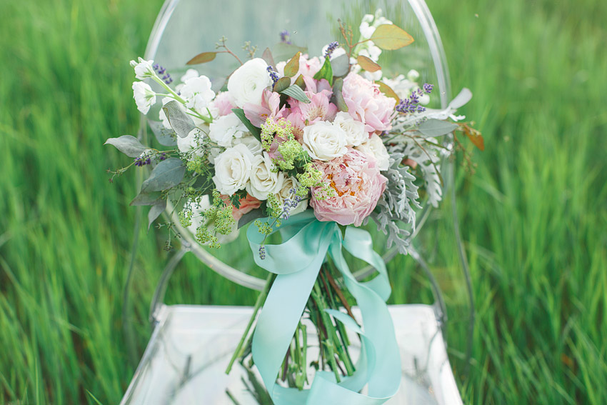 Peony wedding bouquet