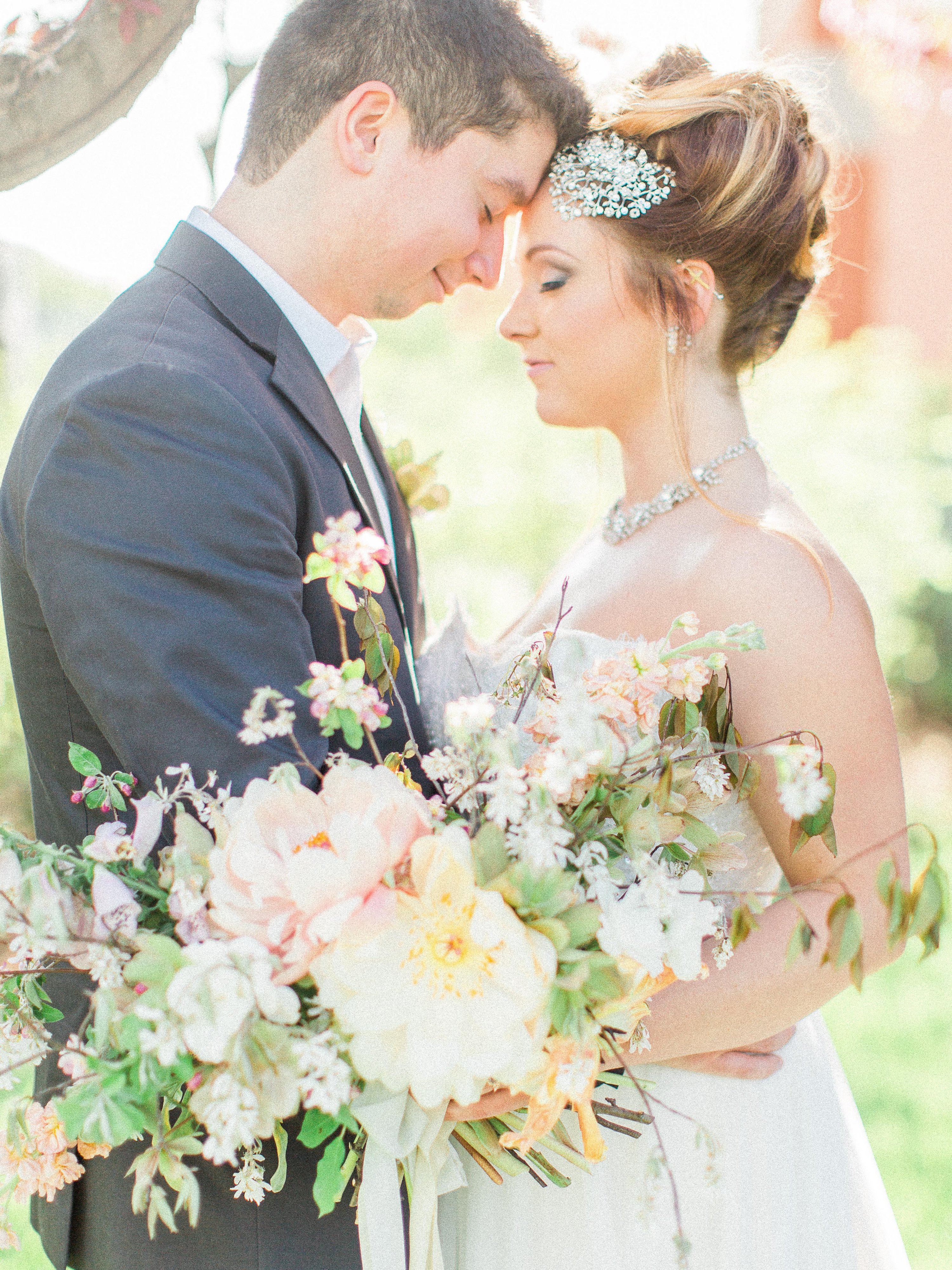 Coral Charm Peony Bridal Bouquet | Silk & Willow | The Day's Design | Samantha James Photography