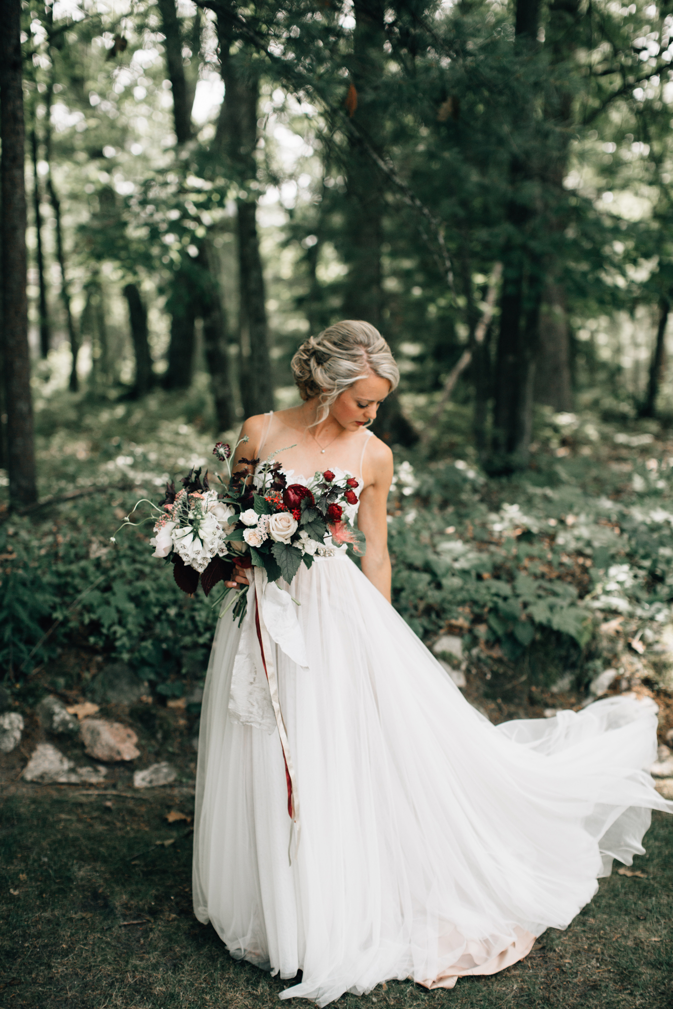 Burgundy & Blush Bridal Bouquet | The Day's Design | Bethany Small Photography