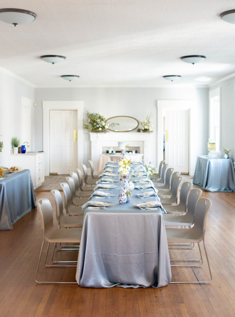 dusty blue baby shower