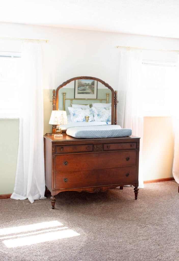 rooms in dual purpose, nursery and guest bedroom