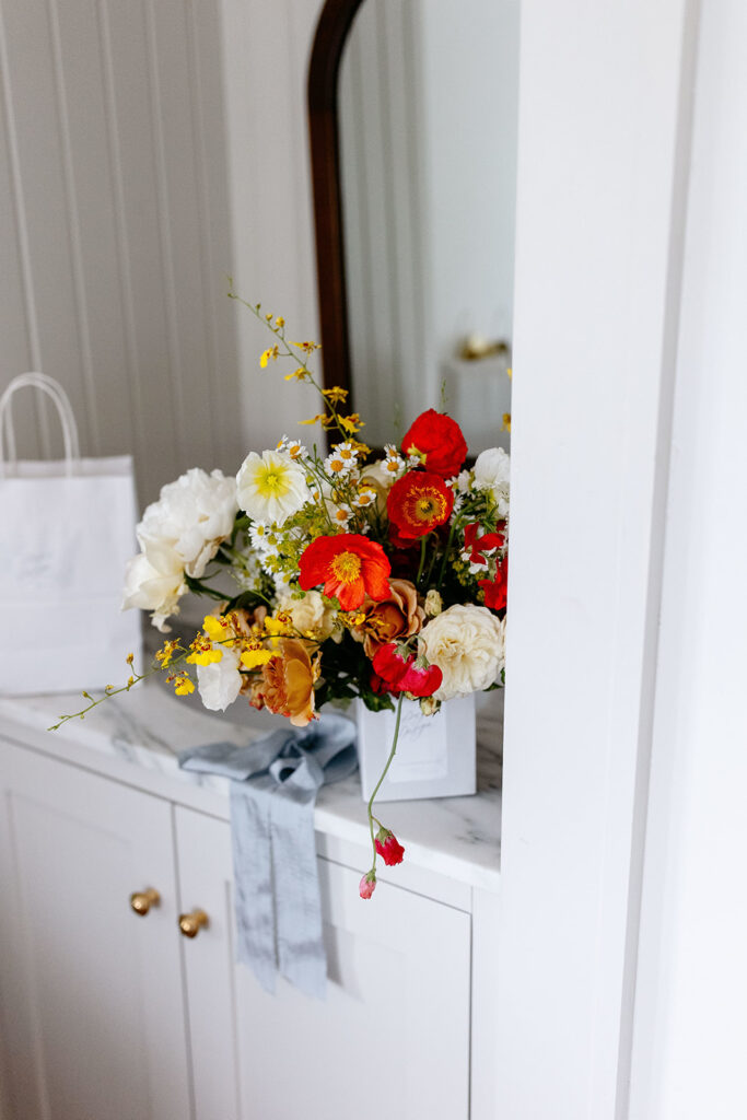 red white and blue wedding