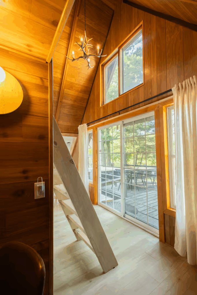 a framed cabin in northern michigan